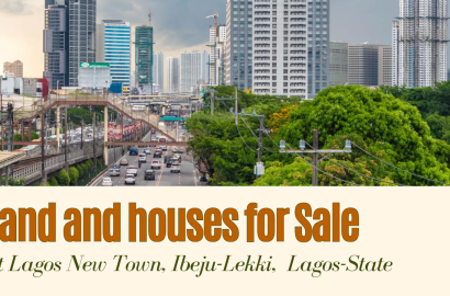 Land and Houses for Sale at Lagos New Town, Ibeju-Lekki, Lagos-State. Ibeju-Lekki fastest growing city in West Africa